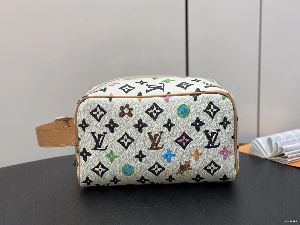 Rep ladies VUITTON LOCKER DOPP KIT bag-23*13*12CM LOUIS 0801